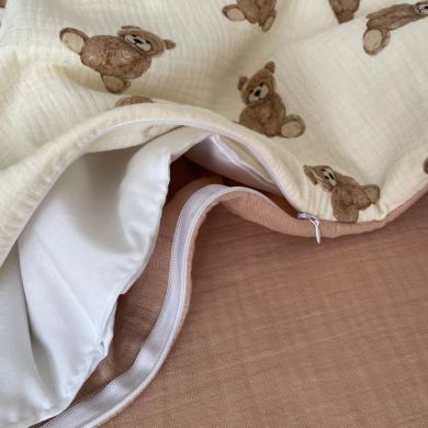 Змінна постіль муслін Teddy на молочному Msonya 366708