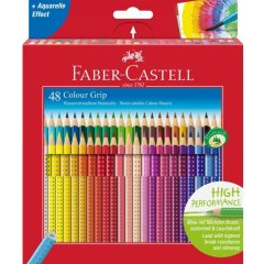 Акварельні олівці Grip 48 кольорів у картонній коробці Faber-Castell 26535