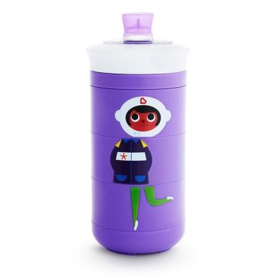 Чашка-непроливайка Munchkin Flip Straw Mighty Grip 296 мл фиолетовая 17408.02, Фиолетовый