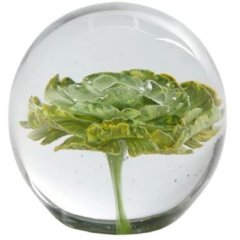 Декор &Oslash;8x8 см FLOWER скло жовтий Light&Living 7492860