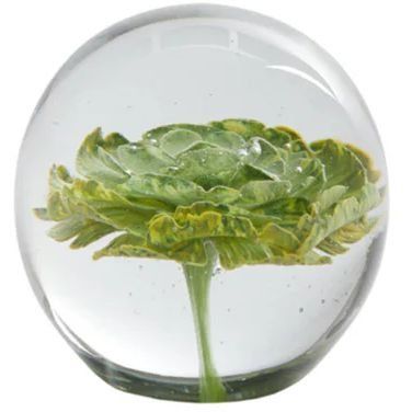 Декор &Oslash;8x8 см FLOWER скло жовтий Light&Living 7492860