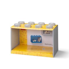 Декоративна полка для зберігання книг Х8- сіра Lego 41151740