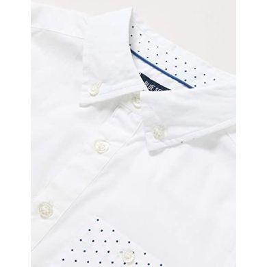 Рубашка детская Blue Seven с принтом горошек белая 92 880030 X