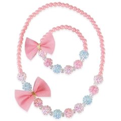 Комплект ожерелья+браслет Think Pink, розовый Great Pretenders 86114