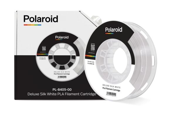 Катушка с нитью 250G PLA SILK Polaroid Filament Cartridge White 3D-FL-PL-8405-00