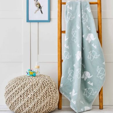 Одеяло детское Elephant 100x120 Karaca Home 200.17.01.0142, 100 x 120