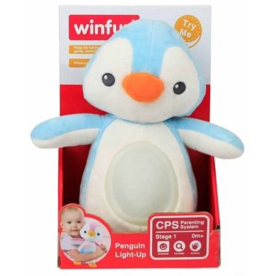 М&rsquo;яка іграшка-світильник WinFun ВінФан Пінгвін 0160-NL