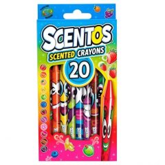 Набір ароматних воскових олівців ФРУКТОВА ФЕЄРІЯ (20 кольорів) Scentos 40277