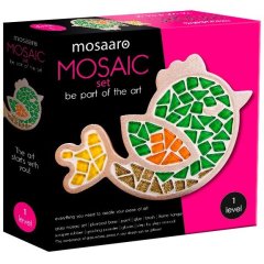 Набір для творчості Mosaaro Кришталеве скло мозаїка Птах MA1005