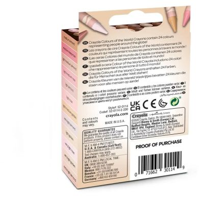 Набір воскової крейди, 24 шт Crayola 52-0114