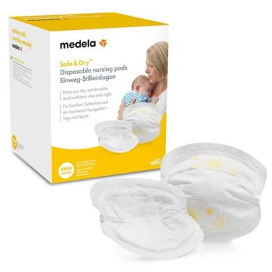 Одноразові прокладки в бюстгальтер NEW (Disposable Nursing Bra Pads ), 60 шт. Medela 7612367040457