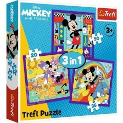 Пазли 3in1 Disney Міккі та його весела команда Trefl 34894