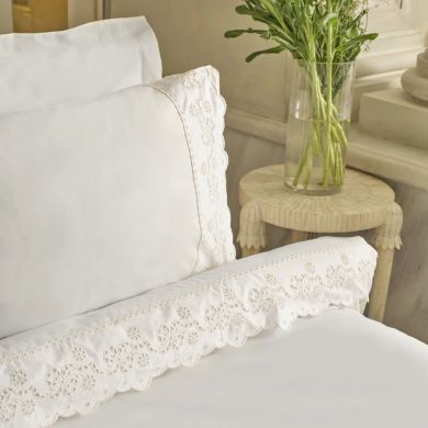 Постільна білизна Karaca Home Carmello, білий (простирадло 240x260, підковдра 200x220, 2 наволочки 50x70) 1000239908001