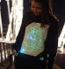 Світшот Illuminated Apparel Super Green Glow In The Dark 9-11 років чорний з лазером IA100137