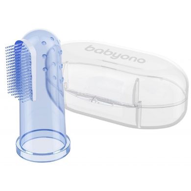 Зубна щіточка з масажом для ясен Блакитний BabyOno 723/02, Блакитний
