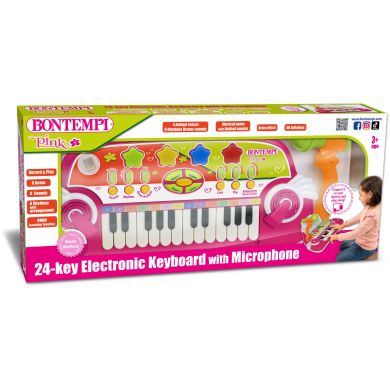 24 клавішна електронна клавіатура з мікрофоном BONTEMPI 122972