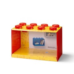Декоративна полка для зберігання книг Х8- червона Lego 41151730
