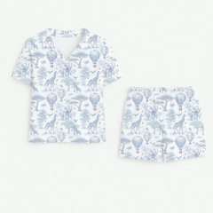 Дитяча піжама з коротким рукавом і шортами 2-3р My Little Pie 92-98 Africa Blue PJ023