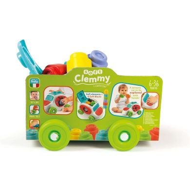 Игрушка-машинка с конструктором Clementoni Sensory Car, серия Soft Clemmy, 8 деталей 17315