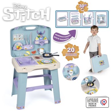 Игровой набор Дисней Стич. Умная кухня, в кейсе, 43x35x76 см, 3+ Smoby 7600311909