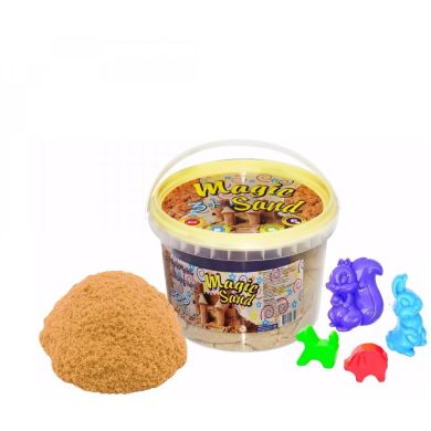 Кінетичний пісок Strateg Magic sand класичний у відрі 0,500 кг 371-1