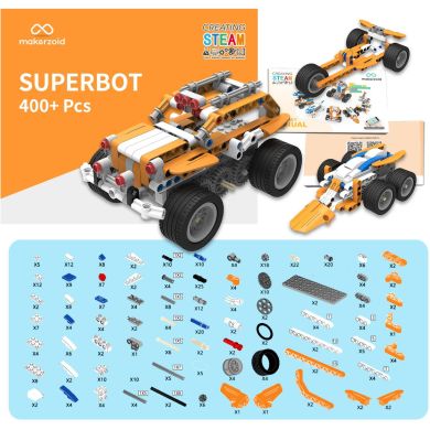 Конструктор Makerzoid Superbot Educational Building Blocks MKZ-ID-SPB