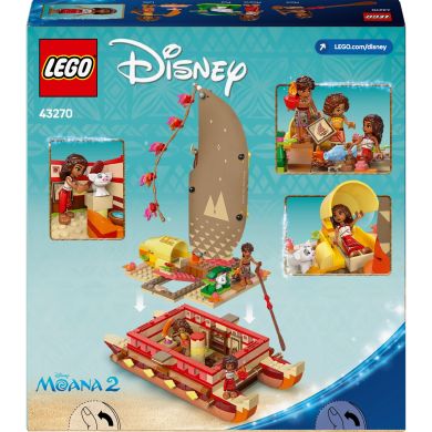 Конструктор Приключенческое каноэ Ваяны LEGO Disney Princess 43270