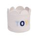 Корзина для игрушек Childhome Flower 30x30x30 см белый CCBAFL30