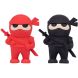 Ластик фігурний YES Ninja, 2 кольорів/уп. 560526