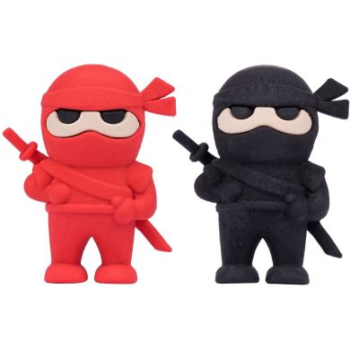 Ластик фігурний YES Ninja, 2 кольорів/уп. 560526