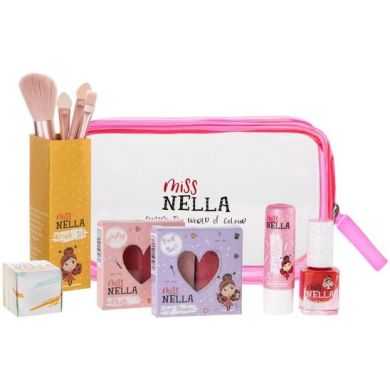 Набір дитячої косметики Miss Nella Pink Glamorous Picks ( лак для нігтів, бальзам для губ,рум'яна,тіні, інші аксесуари) MNGP