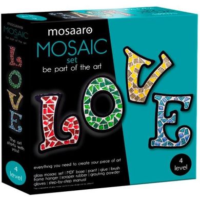 Набір для творчості Mosaaro Кришталеве скло мозаїка Кохання MA4003