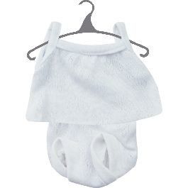 Одежда для пупса белый комплект 34 см Doll Factory Tiny babies 06718