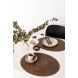 Плейсмат под тарелку TROJA овальная, 33&times;45см, серо-коричневая Tiseco ZZ0490TAUPE
