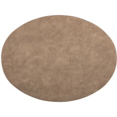 Плейсмат під тарілку TROJA овальна, 33&times;45см, сірокоричнева Tiseco ZZ0490TAUPE