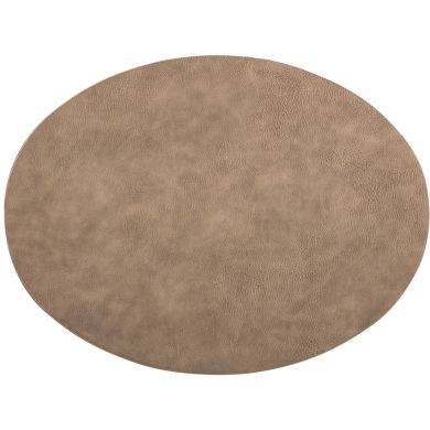 Плейсмат под тарелку TROJA овальная, 33&times;45см, серо-коричневая Tiseco ZZ0490TAUPE
