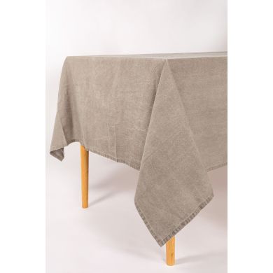 Скатертина кухонна MYRNA 145x250см,100% бавовна, тауп Tiseco 9610TAUPE