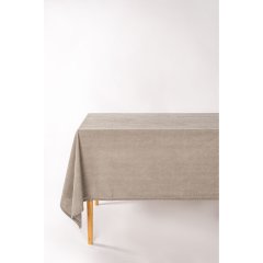 Скатертина кухонна MYRNA 145x250см,100% бавовна, тауп Tiseco 9610TAUPE