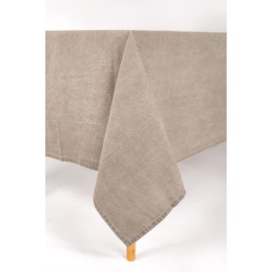Скатертина кухонна MYRNA 145x250см,100% бавовна, тауп Tiseco 9610TAUPE