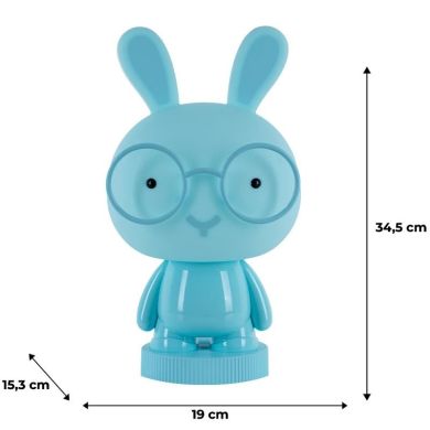 Світильник-нічник LED з акумулятором Bunny, блакитний Kite K24-490-1-3, Блакитний
