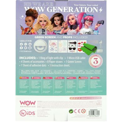 Світло для селфі з аксесуарами Wow Generation WOW00024