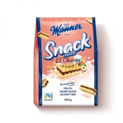 Вафлі Manner snack Minis з молочно-горіховим кремом 300 г 9000331607702