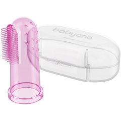 Зубная щеточка с массажем для десен Розовый BabyOno 723/03, Розовый