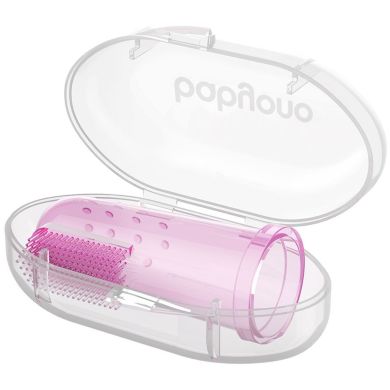 Зубна щіточка з масажом для ясен Рожевий BabyOno 723/03, Рожевий