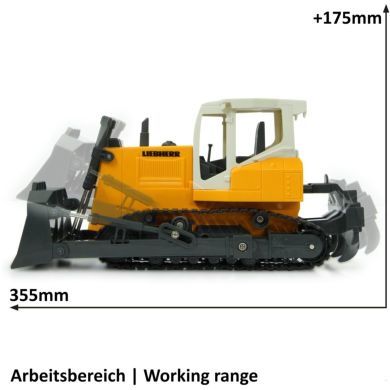 Бульдозер на радіокеруванні Liebherr 1:20 2,4GHz, жовтий Jamara 405057