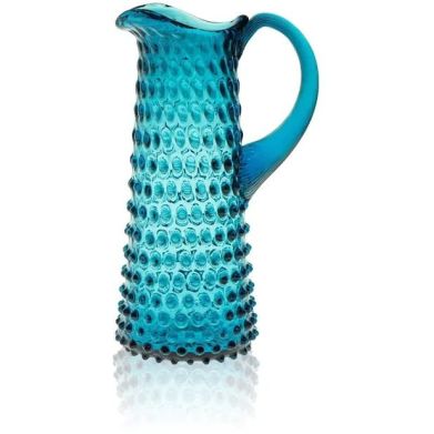 Графін для напоїв довгий Hobnail аквамарін, 1000 мл KLIMCHI 16185/1000-335/27