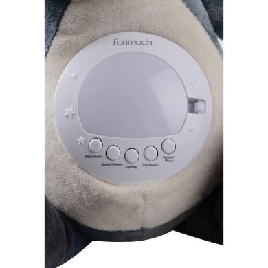 Игрушка FUNMUCH Енот с датчиком плача AI и проектором, колыбельные, белый шум FM666-72