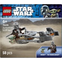 Конструктор LEGO Star Wars Швидкісний мотоцикл Мандалорця й Ґроґу 75436