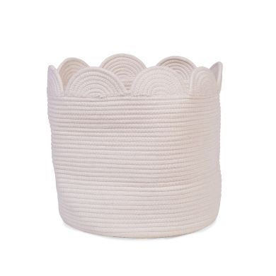 Корзина для игрушек Childhome Flower 35x35x35 см белый CCBAFL35