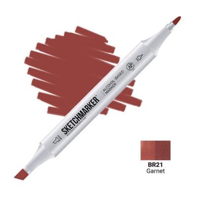 Маркер Sketchmarker, цвет ГранатGarnet 2 пера: тонкое и долото SM-BR021